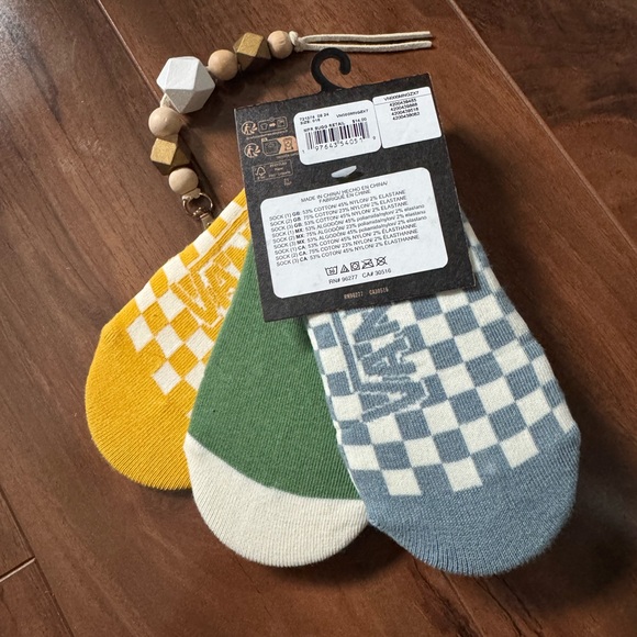 Vans 3Pack Checkered No-Show Socks size 1-6 - Picture 3 of 4